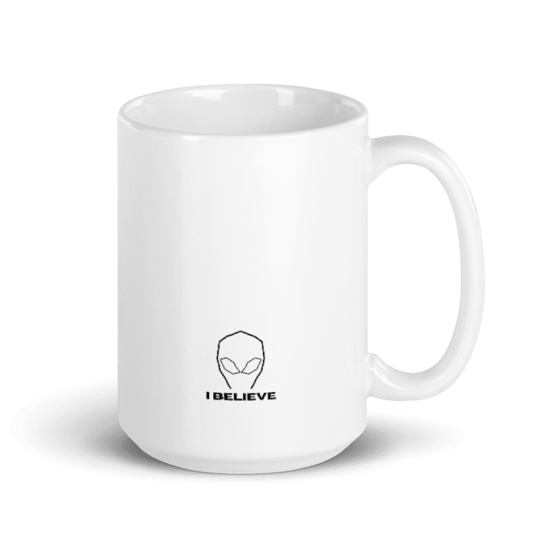 I Believe - Alien Motif  |  White Glossy Mug